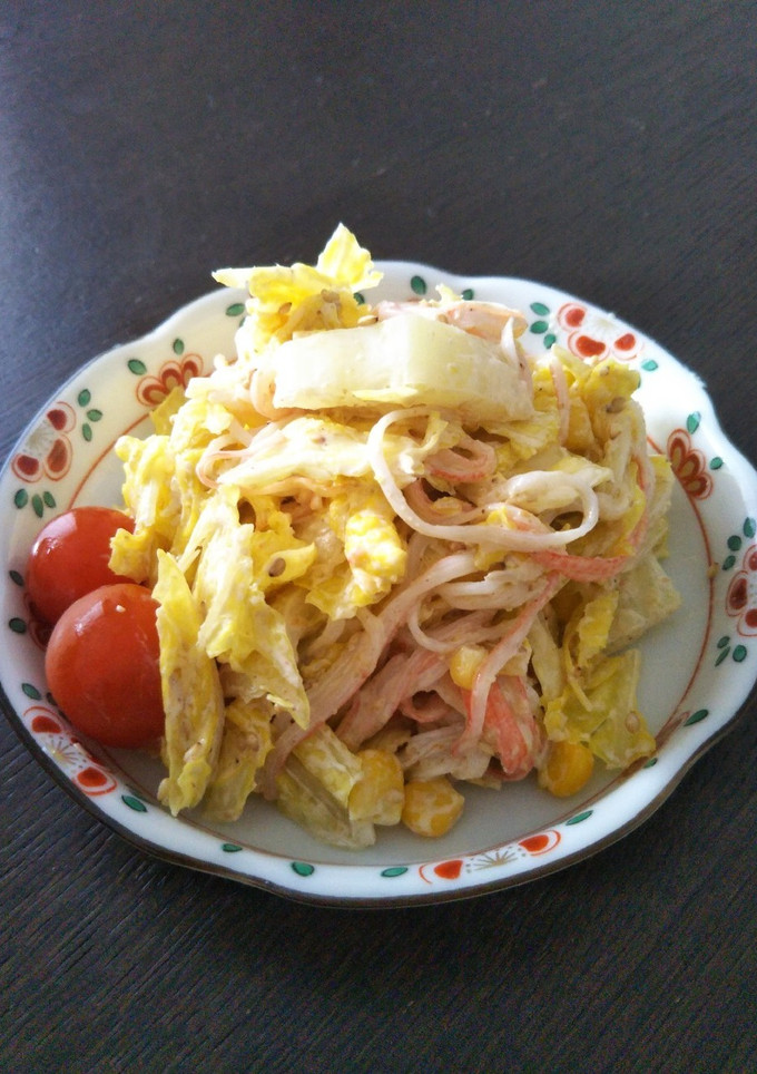 白菜とカニカマのごまマヨ和え-レシピのメイン写真