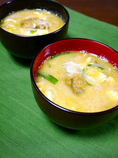 簡単!牡蠣のオイバタ風味なお味噌汁-レシピのメイン写真