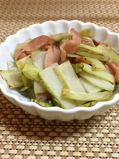 スピード料理!うどのベーコン炒め-レシピのメイン写真