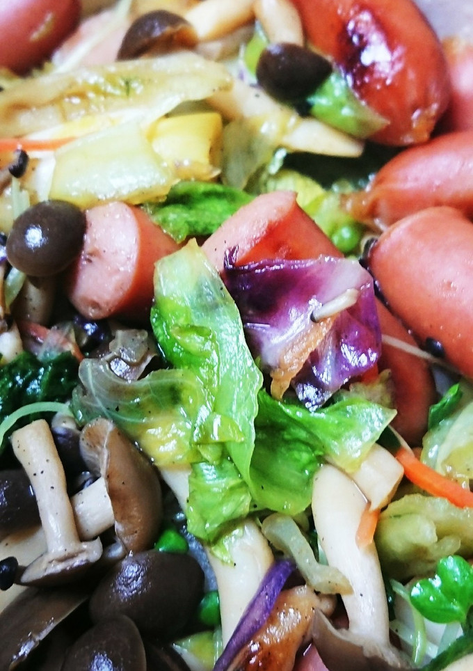 簡単☆たっぷり野菜の炒めるサラダ♪-レシピのメイン写真