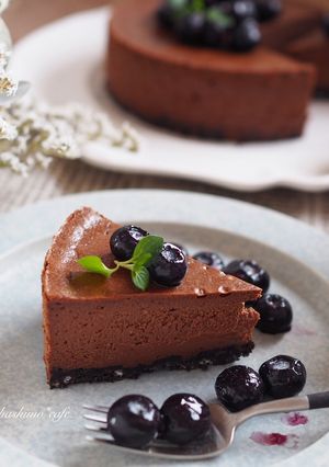 濃厚チョコレートチーズケーキ-レシピのメイン写真