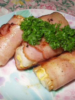 お弁当おかず★ちくわたまごのベーコン巻き-レシピのメイン写真