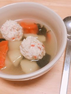 鳥団子と野菜のスープ-レシピのメイン写真