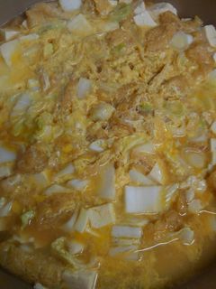 簡単!体に優しい豆腐と野菜の卵とじ-レシピのメイン写真