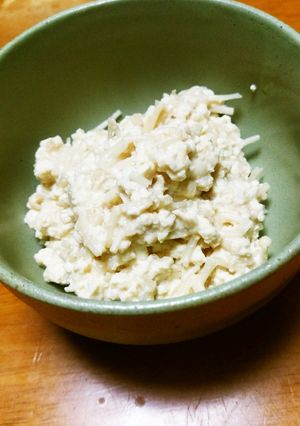 主食の置換!?　豆腐とエノキの蒸し和え-レシピのメイン写真