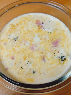 とろ~りお餅と豆乳×チーズ-レシピのメイン写真