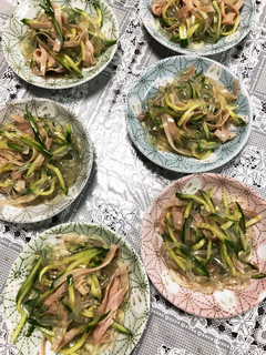 するするっとおいしい!くずきりの酢の物-レシピのメイン写真