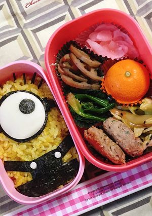 超簡単！詰めるだけのミニオンズキャラ弁-レシピのメイン写真