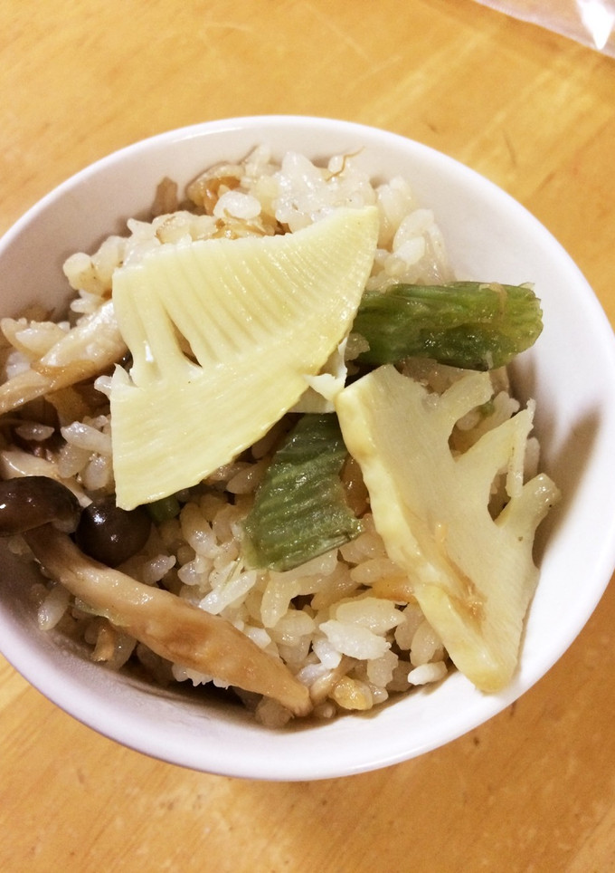 フキとタケノコの炊き込みご飯-レシピのメイン写真