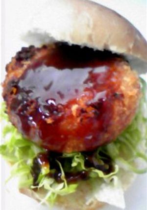 ☆鱈コロ☆をサンドしたバーガー-レシピのメイン写真