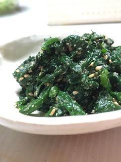 こどもが喜ぶ♡ほうれん草の胡麻和え-レシピのメイン写真