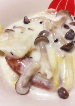 白菜ときのこのクリーム煮-レシピのメイン写真