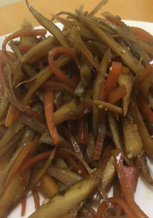 ご飯が進む!きんぴらごぼう!-レシピのメイン写真