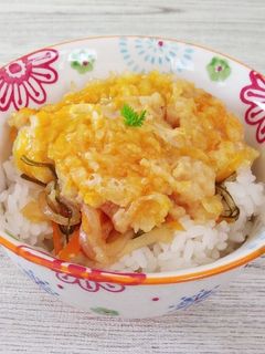 なんちゃって野菜天丼~卵とじ~-レシピのメイン写真