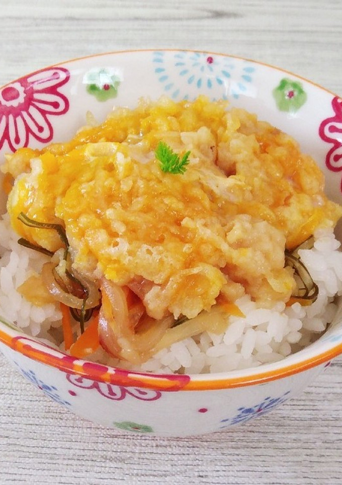 なんちゃって野菜天丼～卵とじ～-レシピのメイン写真