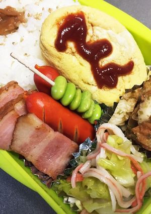 旦那弁当⑲土曜出勤がんばれ!-レシピのメイン写真