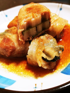 レンコンとシソのはさみ焼き-レシピのメイン写真