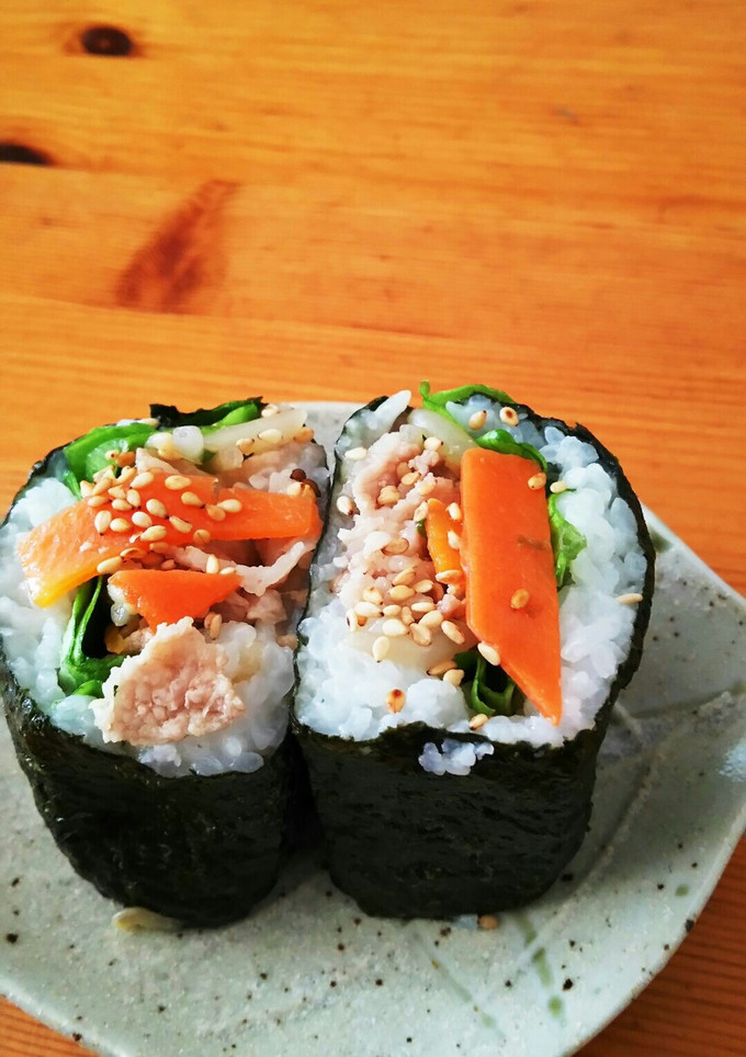 しょうが焼きで海苔巻き-レシピのメイン写真