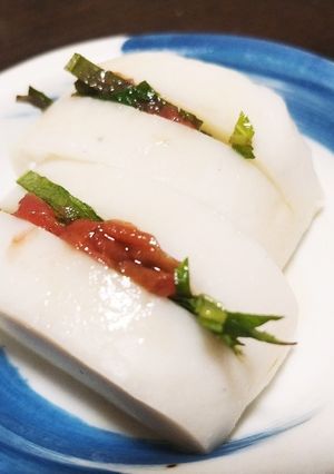 梅しそかまぼこ-レシピのメイン写真