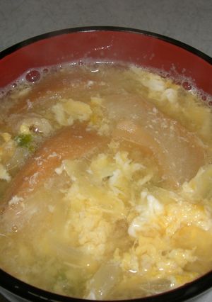 くるまぶのみそ汁-レシピのメイン写真