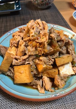 豚肉と厚揚げのピリ辛炒め-レシピのメイン写真