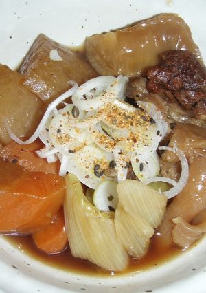 普通のお鍋で☆牛すじ煮込み（醤油味）-レシピのメイン写真