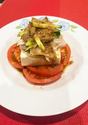 豚しゃぶ豆腐サラダ-レシピのメイン写真