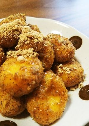 カボチャ白玉の安倍川風☆-レシピのメイン写真