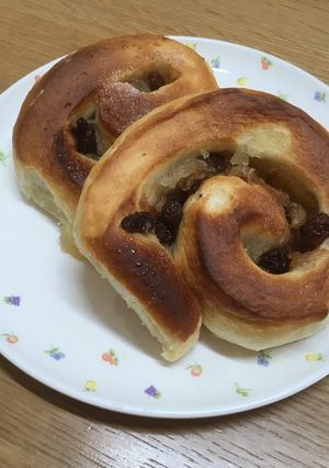 リンゴジャムとレーズンのうず巻きパン-レシピのメイン写真