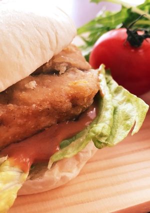 朝食、ランチ、お弁当に!ブリ竜田バーガー-レシピのメイン写真