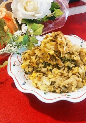 豚バラ高菜炒飯～✴-レシピのメイン写真