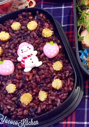 雪だるまと苺♫ネギの肉巻き弁当-レシピのメイン写真