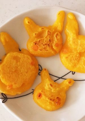 ポケモン離乳食 ピカチュウ型のおやき-レシピのメイン写真