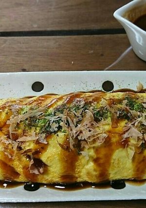 ☆節約☆キャベツと豚バラのオムレツ-レシピのメイン写真