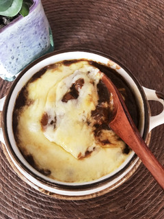 お餅のチーズカレー*残り物で-レシピのメイン写真