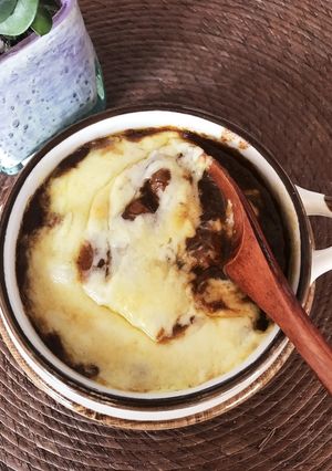 お餅のチーズカレー*残り物で-レシピのメイン写真