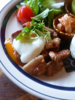 ご飯がススム♡甘辛トンテキ温玉添え♪-レシピのメイン写真