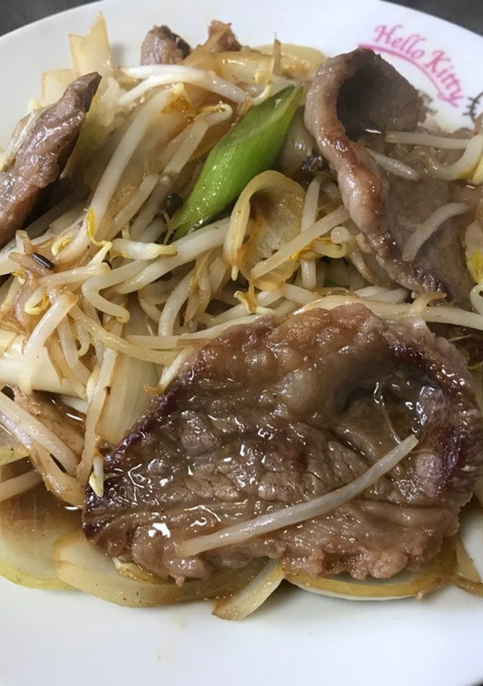 牛肉ともやし炒め-レシピのメイン写真