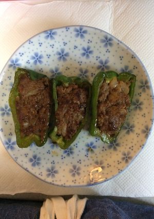 妹の野菜嫌い克服レシピ ピーマンの肉詰め-レシピのメイン写真