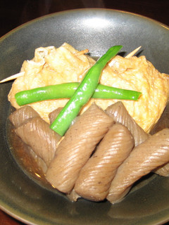 餅巾着とこんにゃくの煮物-レシピのメイン写真