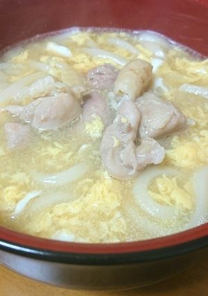 鶏塩親子うどん-レシピのメイン写真