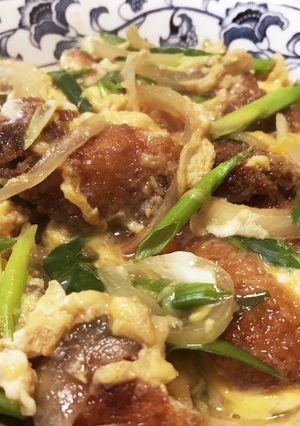 麺つゆで簡単!チキンカツ煮♫-レシピのメイン写真