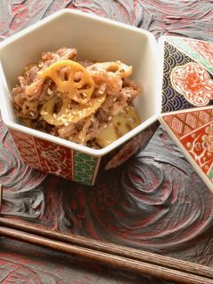 れんこんと牛肉のきんぴら-レシピのメイン写真