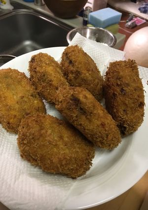 お肉たっぷりのかぼちゃコロッケ-レシピのメイン写真