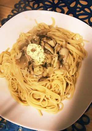 キノコのバター醤油糀パスタ-レシピのメイン写真