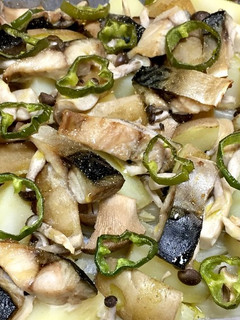鯖と野菜のぎゅうぎゅう焼き-レシピのメイン写真