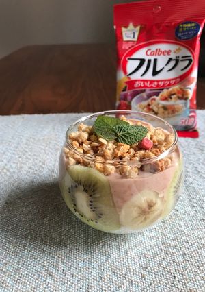 プロテインでスイーツ☆食べるスムージー-レシピのメイン写真