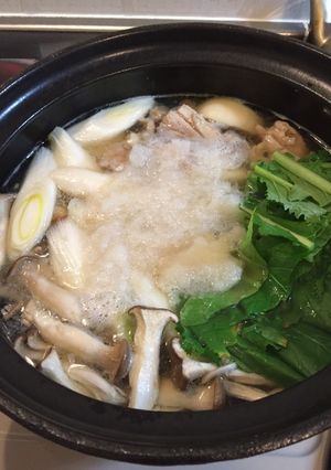 ☆年越そばにアレンジ☆鶏とかぶのおぼろ鍋-レシピのメイン写真