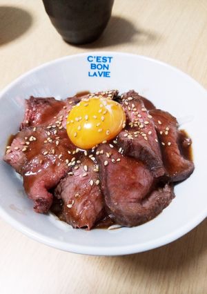☆タレが決め手！絶品ローストビーフ丼☆-レシピのメイン写真