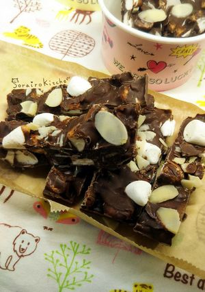 バレンタイン＊マシュマロの贅沢チョコバー-レシピのメイン写真